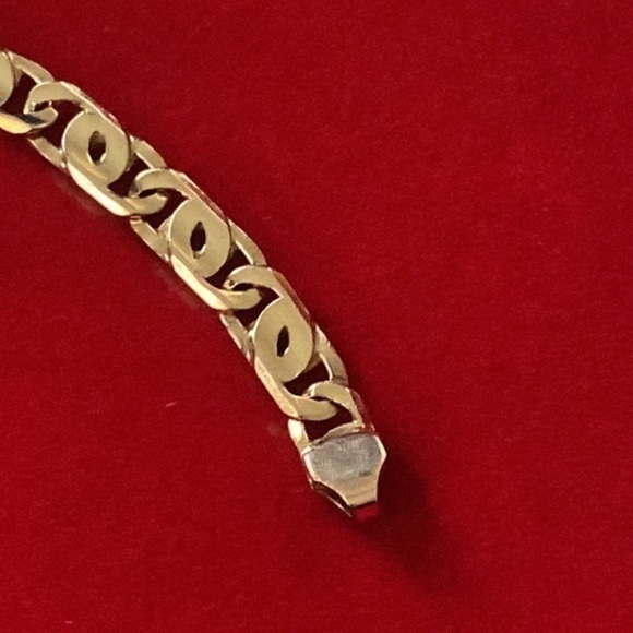 Italian Gold 14K solid gold yellow bracelet 15.4 gr white unisex - Picture 6 of 12